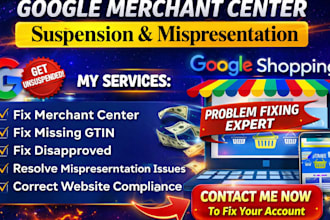 fix google merchant center suspension nmisrepresentation