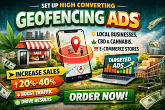 setup high converting geofencing ads local business cbd cannabis audience target