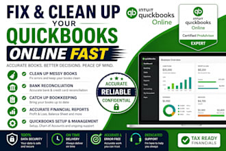 fix and clean up your quickbooks online fast