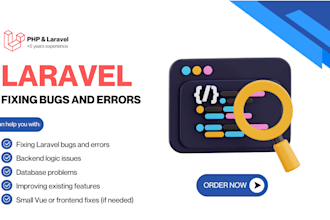 fix bugs and issues in your laravel application