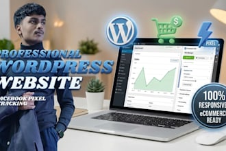 build a responsive wordpress website with facebook pixel setup