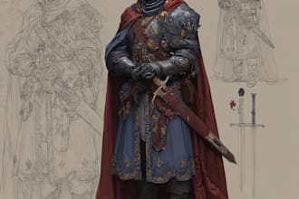 make fantasy and historical and adventure illustrations