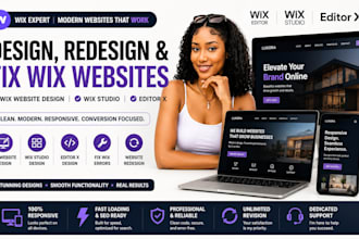 design wix website, wix studio, editor x, fix wix error, redesign wix website