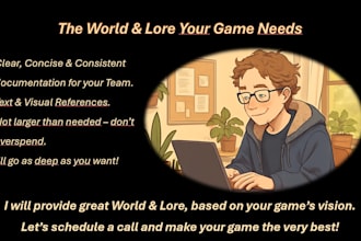 write game lore or worldbuilding for your game