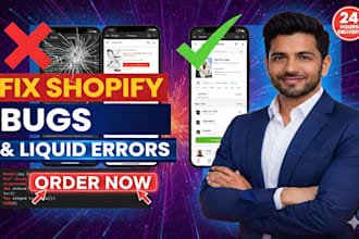 fix shopify bugs, liquid errors, and shopify theme issues