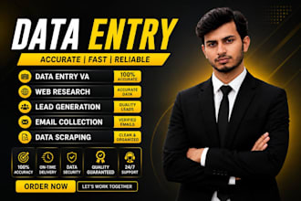do data entry va, email collection, and web research