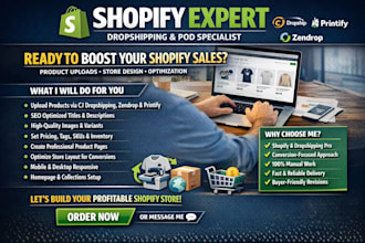 add shopify product upload cj dropshipping zendrop printify listing store design