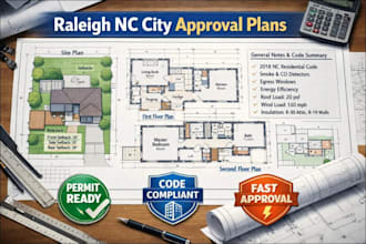produce city approval plans for raleigh north carolina building permits