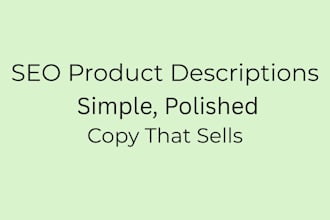 write SEO product descriptions