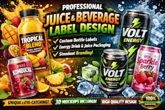 do juice label product label design bottle,beverage energy drink,package design