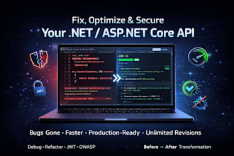 fix optimize and secure your asp net core web API