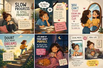 create relatable story telling social media posts
