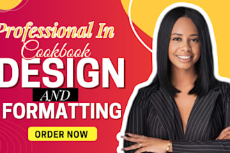 design and format your cookbook recipe, pdf design, cookbook