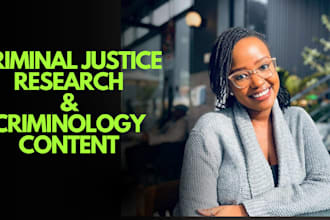 write criminal justice and criminology research content