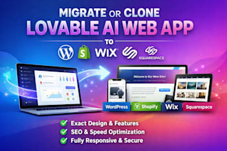 migrate clone lovable ai to wordprss shopify wix squarespace lovable ai web app