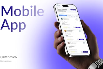 design saas mobile app UI UX for ios and android in figma