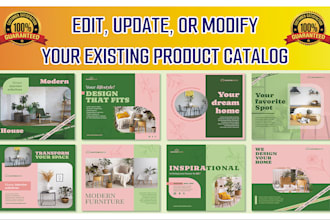 professionally edit, update, or modify your existing product catalog