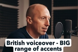 record your voiceover, with a huge choice of british accents