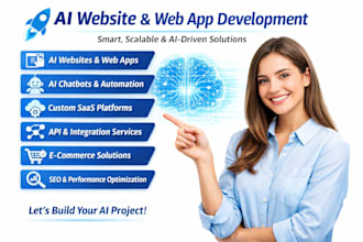 create a full stack website , ai chatbot website for you