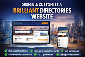 design brilliant directory website, directory website, website design