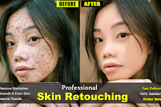 do professional skin retouching and portrait photo editing in photoshop