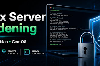 harden and secure your linux server ubuntu, debian, centos