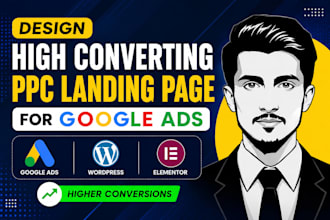 design high converting PPC landing page for google ads
