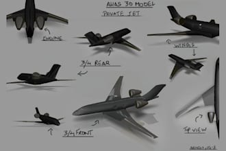 create custom high quality 3d cad airplane, aircraft and vtol designs