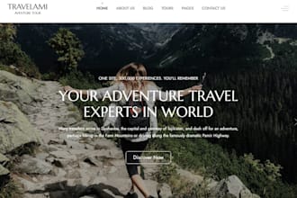 design travel agency landing page tour agency website travel agency website wp