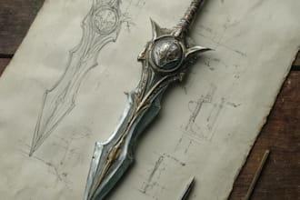 draw your prop, fantasy or futuristic weapon designs