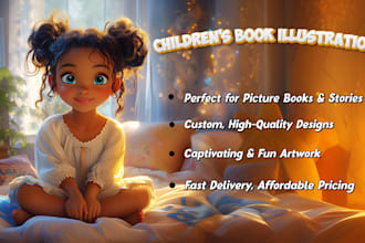 provide premium children story book design service