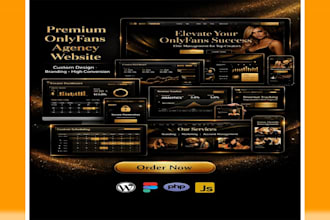build a premium onlyfans agency website with custom design and branding