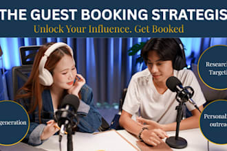 get you booked for strategic guest placement on top podcast