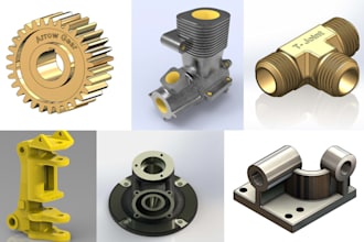 design 3d cad parametric mechanical parts for cars ships and industrial machine