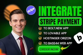 integrate stripe payment into your bolt new lovable base44 hostinger horizon app