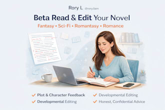 beta read or edit your fantasy, sci fi, romantasy or romance novel