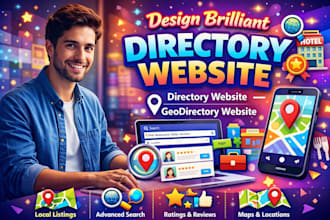 design brilliant directory website, directory website geodirectory website
