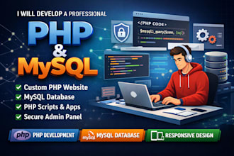 develop a full website in php with mysql