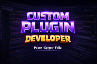 custom minecraft plugin for paper, spigot and folia servers