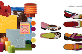 create a footwear design concept