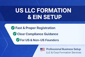 handle llc formation, US llc setup, US llc form, and corp formation