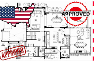 draw permit ready architectural plans and drawings for restaurant or retail shop