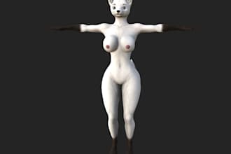 do realistic 3d character modeling 3d game character 3d cute unreal engine model