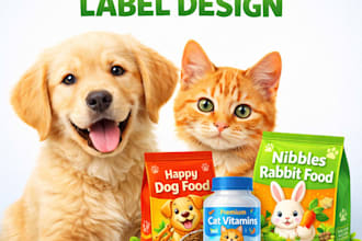 design custom pet food and pet product labels and packaging