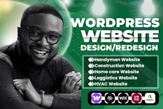 design business website, hvac website, logistics website, handyman website