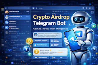 build a telegram mini app for crypto airdrop and tap to earn