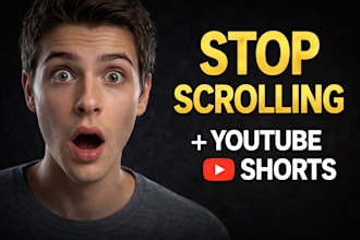 design scroll stopping youtube shorts thumbnails