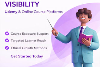 help increase your udemy or online course visibility to reach real learner