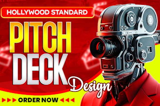 design hollywood style film, movie pitch deck or screenplay