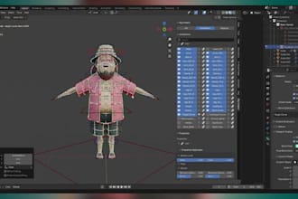 rig3d for daz,ik fk,3d animation retarget,weight paint,facetrack setup,goofy rig